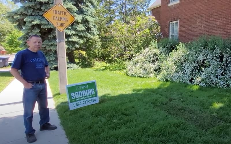 Sod Installation Testimonial #3 - Niko's Gardening Inc